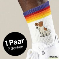 Unisex Socken Jack Russell Terrier Comic Jacky Baumwolle