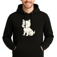 Unisex Hoodie West Highland White Terrier Comic Westie