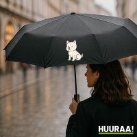 Regenschirm West Highland White Terrier Comic Westie 98cm...