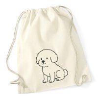 Turnbeutel Bichon Fris&eacute; Comic Bichie 12 Liter