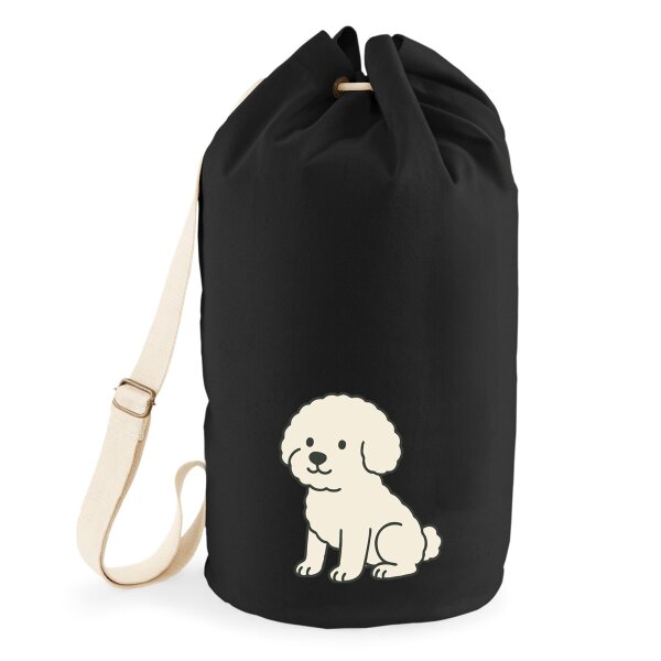 Seesack Bichon Frisé Comic Bichie 20 Liter Black