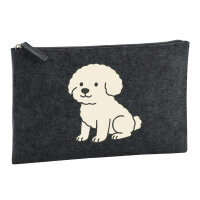 Kulturbeutel Bichon Frisé Comic Bichie 1 Liter...