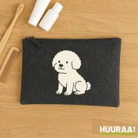 Kulturbeutel Bichon Frisé Comic Bichie 1 Liter...