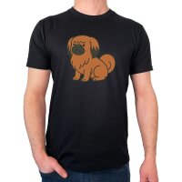 Herren T-Shirt Pekingese Comic Peki
