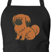 Schürze Pekingese Comic Peki mit Taschen