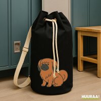 Seesack Pekingese Comic Peki 20 Liter Black