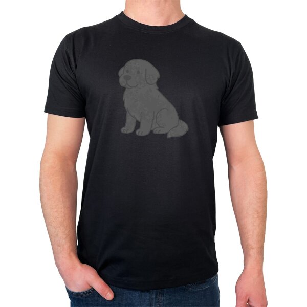 Herren T-Shirt Neufundländer Comic Neufi