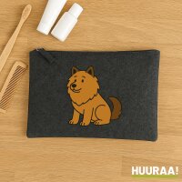 Kulturbeutel Eurasier Comic Euri 1 Liter Charcoal