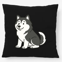 Kissen Alaskan Malamute Comic Mali 40x40cm