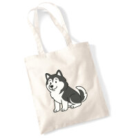 Jutebeutel Alaskan Malamute Comic Mali 10 Liter