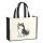 Jutetasche Alaskan Malamute Comic Mali 21 Liter Black