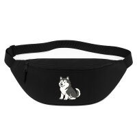Bauchtasche Alaskan Malamute Comic Mali 2,5 Liter Black