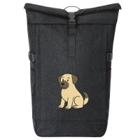 Kurierrucksack Kangal Comic Kangi 30-44 Liter Black Melange