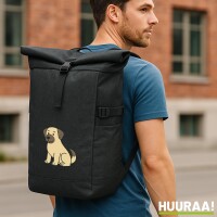 Kurierrucksack Kangal Comic Kangi 30-44 Liter Black Melange