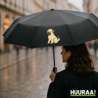 Regenschirm Kangal Comic Kangi 98cm Schwarz