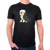 Herren T-Shirt Tibet Terrier Comic Tibi