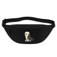 Bauchtasche Tibet Terrier Comic Tibi 2,5 Liter Black