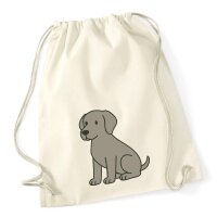 Turnbeutel Weimaraner Comic Weimi 12 Liter