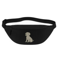Bauchtasche Weimaraner Comic Weimi 2,5 Liter Black