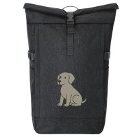 Kurierrucksack Weimaraner Comic Weimi 30-44 Liter Black...