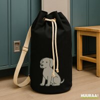 Seesack Weimaraner Comic Weimi 20 Liter Black
