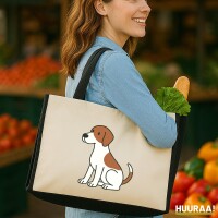 Jutetasche Pointer Comic Pointy 21 Liter Black