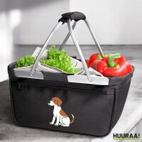 Einkaufskorb faltbar Pointer Comic Pointy 20 Liter Black