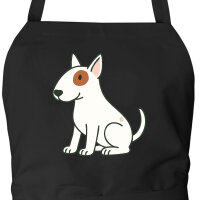 Sch&uuml;rze Bullterrier Comic Bulli mit Taschen