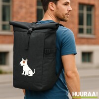 Kurierrucksack Bullterrier Comic Bulli 30-44 Liter Black...