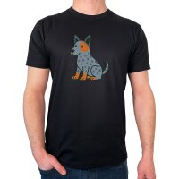 Herren T-Shirt Australian Cattle Dog Comic Heeler