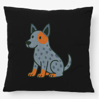 Kissen Australian Cattle Dog Comic Heeler 40x40cm