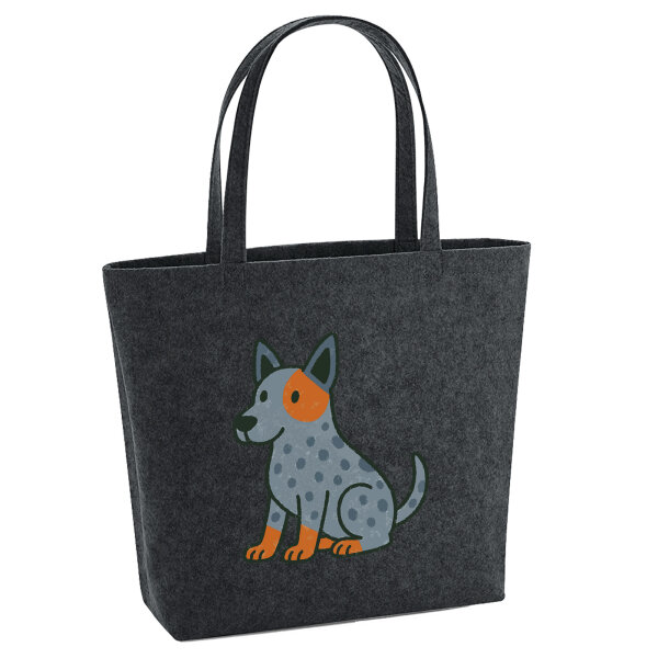 Filz Shopper Australian Cattle Dog Comic Heeler 22 Liter