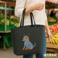 Filz Shopper Australian Cattle Dog Comic Heeler 22 Liter