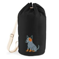 Seesack Australian Cattle Dog Comic Heeler 20 Liter Black