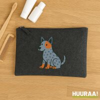 Kulturbeutel Australian Cattle Dog Comic Heeler 1 Liter...
