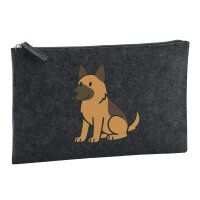 Kulturbeutel Malinois Comic Malis 1 Liter Charcoal