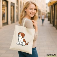 Jutebeutel Kooikerhondje Comic Kooikie 10 Liter