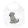 Baby Lätzchen Irish Wolfhound Comic Wolfi Klettverschluss