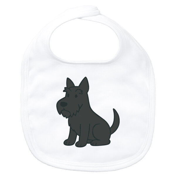 Baby Lätzchen Scottish Terrier Comic Scottie Klettverschluss