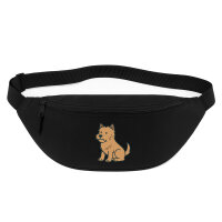Bauchtasche Cairn Terrier Comic Cairni 2,5 Liter Black
