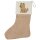 Weihnachtsstrumpf Cairn Terrier Comic Cairni Beige Jute