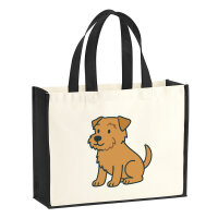 Jutetasche Norfolk Terrier Comic Norfi 21 Liter Black