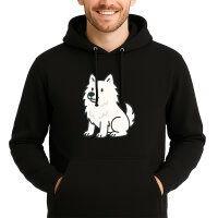 Unisex Hoodie American Eskimo Dog Comic Eskie