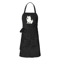 Sch&uuml;rze American Eskimo Dog Comic Eskie mit Taschen