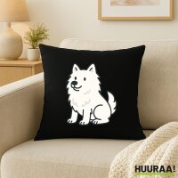 Kissen American Eskimo Dog Comic Eskie 40x40cm