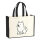 Jutetasche American Eskimo Dog Comic Eskie 21 Liter Black