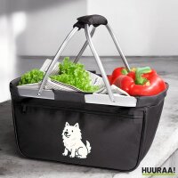 Einkaufskorb faltbar American Eskimo Dog Comic Eskie 20...