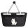 Einkaufskorb faltbar American Eskimo Dog Comic Eskie 20 Liter Black