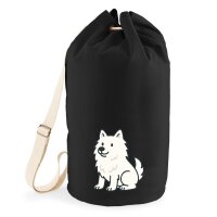 Seesack American Eskimo Dog Comic Eskie 20 Liter Black