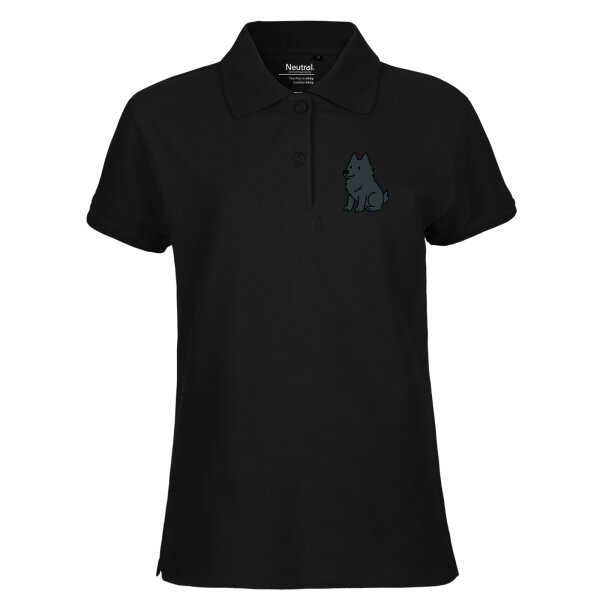 Damen Polo Shirt Schipperke Comic Schippi